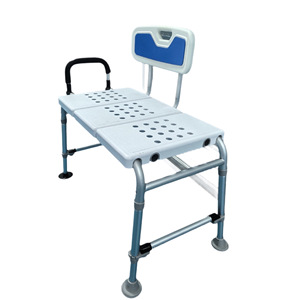 Bathroom Shower Chair For Elderly Non Slip <b>Folding</b> <b>Stool</b> With Backrest And Armrest Standard Size White Plastic - Product Image 4