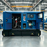 Groupe électrogène diesel commercial silencieux refroidi par eau, type capot silencieux, 20KW 60KW 120KW 150KW