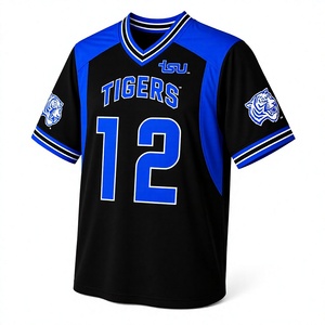Camiseta de Fútbol Personalizada Infinitive Apparel Negra y Azul Rey, 100% Poliéster, Cuello en V, Manga Corta, Transpirable, para Deportes de Equipo - Product Image 4
