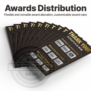 Phiếu quà tặng cào trúng thưởng in ấn tùy chỉnh thân thiện với môi trường bền màu sắc/kích thước tùy chỉnh khuyến mãi giảm giá - Product Image 2