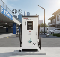 Chargeur EV DC pour l'UE, 60KW 80KW 120KW 160KW 180KW 240KW, Système de charge DC intégré à double pistolet, Certifié CE UKCA, CCS OCPP