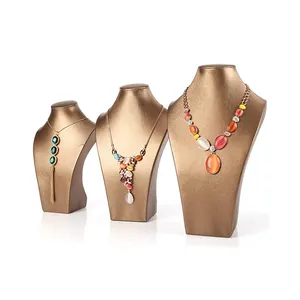 定制整套项链耳环戒指吊坠珠宝支架身体头颈半身像模型架礼品珠宝模特展示