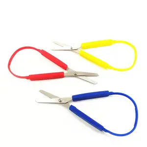 Circular scissors elastic U-shaped scissors office scissors