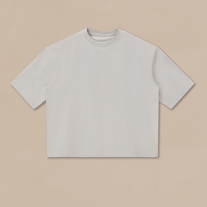 T-shirt da <span class=keywords><strong>uomo</strong></span> streetwear personalizzata con logo, taglio cropped, traspirante, fresca, morbida, tinta unita, con spalle scese - Produttore di <span class=keywords><strong>abbigliamento</strong></span> - Product Image 1