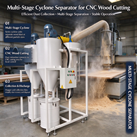 Pemisah Debu Serbuk Gergaji Kayu Multistage Cyclone Tanpa Bahan Habis Pakai, Efisiensi Pre Filter Multi Tabung Dua Tahap untuk Industri