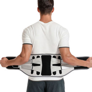 KSY Faja Lumbar Ajustable con Doble Correa de Tracción, Soporte de Acero para la Espalda, Cinturón Transpirable para Soporte Lumbar y de Cintura - Product Image 1