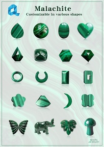Pietre di Malachite Verde 10-12mm a Forma di Gonna, Dimensioni e Forme Personalizzabili, Prezzo Diretto di Fabbrica, Certificazione GIA, MOQ: 5 Pezzi - Product Image 4