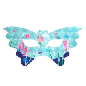 Dernier design sur le thème de la sirène, vaisselle jetable, décorations de fête, ensemble d'assiettes en papier - Product Image 6