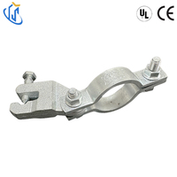 Collier de serrage industriel fixe en acier au carbone galvanisé argenté, homologué CE, OEM, robuste, résistant à la corrosion et aux chocs