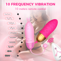 Nouveauté Jouets pour adultes imperméables et sûrs pour le corps 10 modes Vibrateur portable sans fil à télécommande