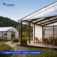 Panneau de toiture en polycarbonate alvéolaire transparent résistant aux UV à 4 parois pour véranda, lucarne, auvent - Vente en gros - Usine OEM