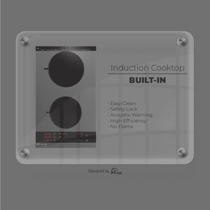 Oferta Especial: Cocina de Inducción Inteligente Eléctrica de Media Puente con 2 Quemadores Integrados - Product Image 1