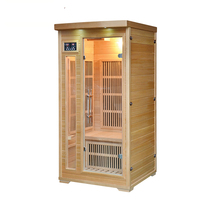 Ruang Sauna Uap Kayu Cedar yang Mewah dan Nyaman, Ukuran Kabin Sauna yang Dapat Disesuaikan untuk Relaksasi Pribadi dan Perawatan Tubuh di Rumah