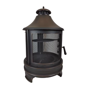 Esterno 3 gambe in acciaio rotondo pozzo del fuoco con camino braciere camino patio <span class=keywords><strong>griglia</strong></span> barbecue pozzo del fuoco - Product Image 6