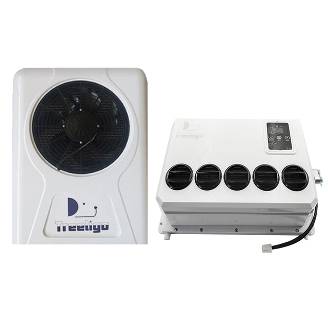 Battery Power 12v 24v Dc Split air Conditioner air Conditioning caravan Dozer Van Truck Apu Cab Sleeper air Conditioner