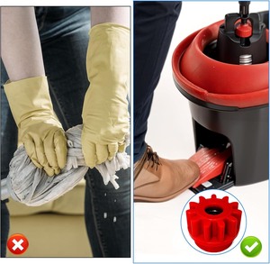 Rodamiento de Repuesto para <span class=keywords><strong>Pedal</strong></span> de Cubeta de Mopa Giratoria Compatible con Sistemas O-Cedar/<span class=keywords><strong>Vileda</strong></span>, Engranaje de Rodamiento Unidireccional, Piezas de Reparación - Product Image 5