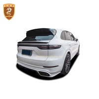 Tech Style voiture accessoires pièces pare-chocs avant arrière Difduser lèvre Spoiler Kits de carrosserie pour Porsche Cayenne 9Y0 18 +