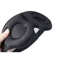 Masque oculaire 3d bandeau, amincissant, en mousse à mémoire de forme, avec sangle ajustable et tasse oculaire incurvée