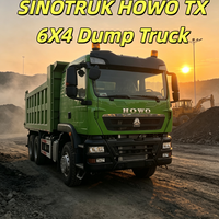 Специализированный восстановленный самосвал SINOTRUK HOWO TX 6X4 для перевозки речного песка, с новыми износостойкими шинами, увеличенный срок службы