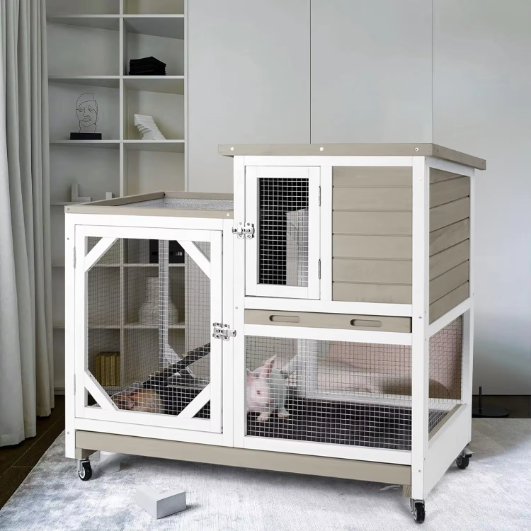 Luxury Indoor Rabbit Cage Spacious Durable Design