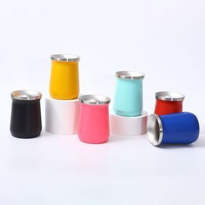 Mini Creative 8oz Stainless Steel Cup Eggshell Painted <b>Insulated</b> Coffee <b>Mug</b> - Product Image 1