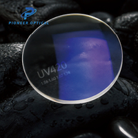 Lentilles optiques Pioneer 1.56 1.60 1.67 1.74 anti-lumière bleue UV420, lentilles à haute correction CYL, lentilles anti-lumière bleue, lentilles optiques monoculaires