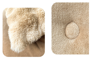 Couette en polaire de nombreuses couleurs - Super douce <span class=keywords><strong>et</strong></span> chaude, couette moelleuse de couleur crème, couverture de lit moelleuse <span class=keywords><strong>et</strong></span> lourde pour l'hiver - Product Image 6