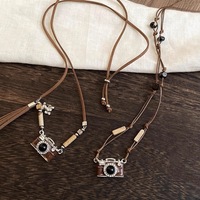 Nouveau Design Mini Collier Caméra Cachée en Acier Inoxydable
