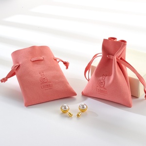 Hot Selling Microfiber Drawstring Pouch for Earrings and Jewelry for Mirror <b>Brush</b> Packaging Display Premium Gift Idea - Product Image 5