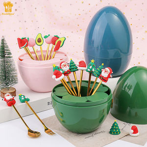 LEHAO - Juego de Cucharas y Tenedores para Postre para Niños, con Logotipo Personalizado, Mini Cuchara Dorada para Té, Helado, Café, de Acero Inoxidable - Product Image 2