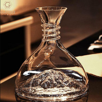 Décanteur de vin rouge en cristal Creative Iceberg Aerator Decanter 1800Ml Cascade Verseur de vin pour les vins rouges et blancs