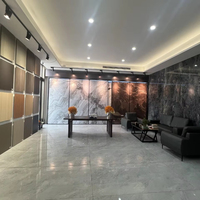 Panneaux muraux en PVC imperméables et résistants aux UV, à motif géométrique moderne, effet marbre brillant, faciles à installer pour la maison