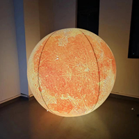 Décoration Gonflable Créative Lumineuse Planète Lune Ciel Étoilé – Boule Flottante pour Activités Extérieures et Ornements de Centres Commerciaux