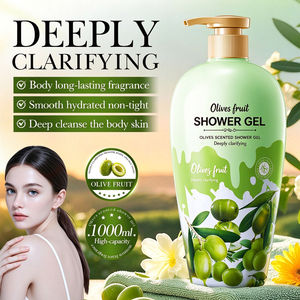 Gel de ducha perfumado con aroma floral para mujeres, con rosa, oliva y coco, suave, hidratante, refrescante, para el cuidado de la piel, marca privada. - Product Image 6