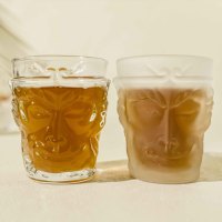 Zwart Mythe Wukong Model Geëtst Aziatisch Zen Stijl Glazen Waterglas Transparant Mat voor Thee Koffie en Whisky Bier