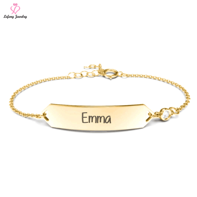 Personalized Jewelry Gift Adjustable Wide Bangle Plain Custom Stainless Steel Silver Engraved Name Bracelet