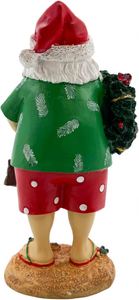 Needzo Santa by the Sea Christmas StatueTropical Beach Themed Tabletop Decoration - Product Image 3
