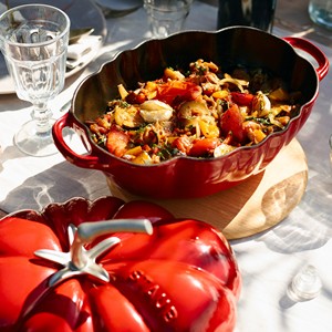 <span class=keywords><strong>Cocotte</strong></span> en fonte émaillée en forme de tomate, multifonctionnelle, type Dutch Oven - Product Image 5