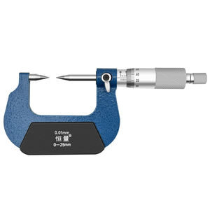 Micrometri a spirale con diametro esterno meccanico di acciaio inossidabile ad alta precisione 0-25mm 0.01mm micrometro meccanico a doppia punta - Product Image 1