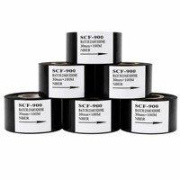 Ruban de marquage à chaud NBER 25mmx100m, encre noire, matériau PET, prix de gros pour machine de codage, pour estampage à chaud sur plastique