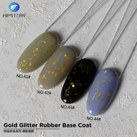 Fournitures professionnelles pour salons : Base coat en caoutchouc à paillettes dorées, couleurs de vernis à ongles gel UV LED, Base coat en caoutchouc à paillettes dorées OEM
