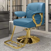Fauteuil de Barbier Haut de Gamme pour Salon de Coiffure, Inclinable et Rotatif, Chaise de Rasage et de Coiffure pour Barbier