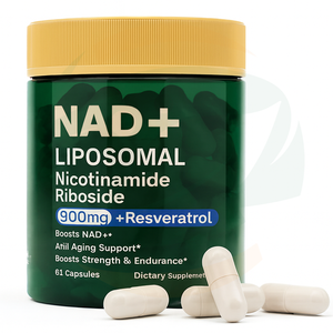 OEM Nicotinamide Riboside Capsules met Resveratrol Liposomale Urolithin A Capsules Supplement Vegan NAD+ Resveratrol Capsules - Product Image 1