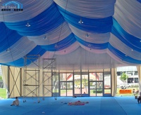 15x15m 15x18m événement pour tente salle de mariage remorque lieu bâtiment chapiteau tente extérieure cassette plancher toile transparente