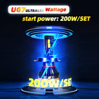 Nouvelle ampoule de phare LED universelle UG7 pour voiture, système d'éclairage automobile 880 881, 200W 12V ULTRALA LED pour rénovation/amélioration