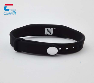 Bracelet en silicone réutilisable NFC Bracelet passif RFID Bracelet en silicone NFC Bracelet RFID NFC - Product Image 5