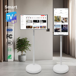 Multi Supply Chain Route Service 21,5 "Portable Android TV Standing Follow by <span class=keywords><strong>Me</strong></span> <span class=keywords><strong>Facebook</strong></span> TikTok Compatible con batería - Product Image 5