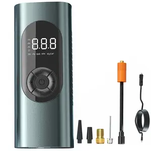 Pompa compressore d'aria per auto 6000mAh USB ricaricabile bicicletta moto palla gonfiatore pneumatici 3 luci SOS Power Bank