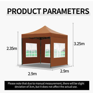 Carpas Plegables para Ferias Comerciales al Aire Libre, de Doble Capa, Recubiertas de PVC, con <span class=keywords><strong>Cortinas</strong></span> Romanas, Impermeables, <span class=keywords><strong>3x3</strong></span>, Venta al Por Mayor - Product Image 3