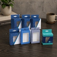 Boîte en carton personnalisée avec trou de suspension, emballage pour produits électroniques avec fenêtre, fabricant de boîtes cadeaux en carton OEM ODM